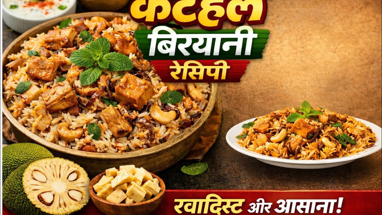 कटहल बिरयानी ऐसी की चिकन भी भूल जाओगे। @VegFoodCookery 