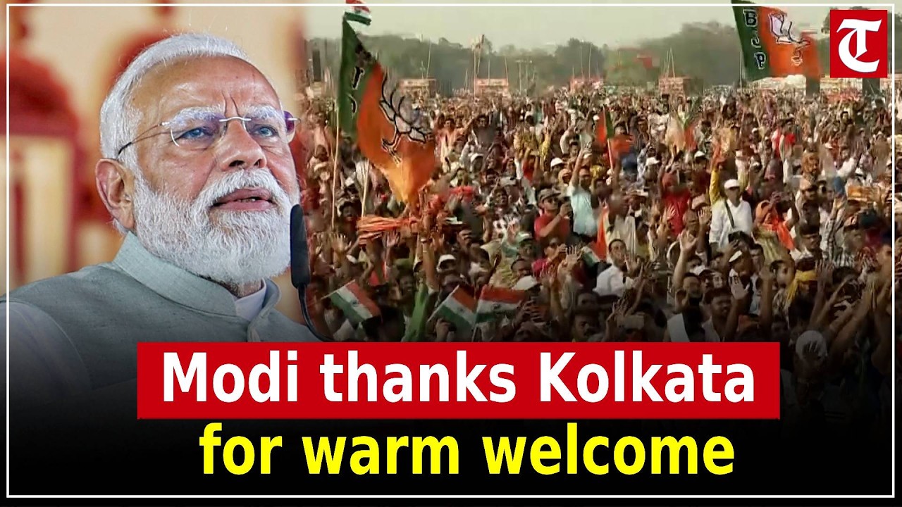 “Kolkata, you were special today,” PM Modi thanks people for exceptional affection during visit