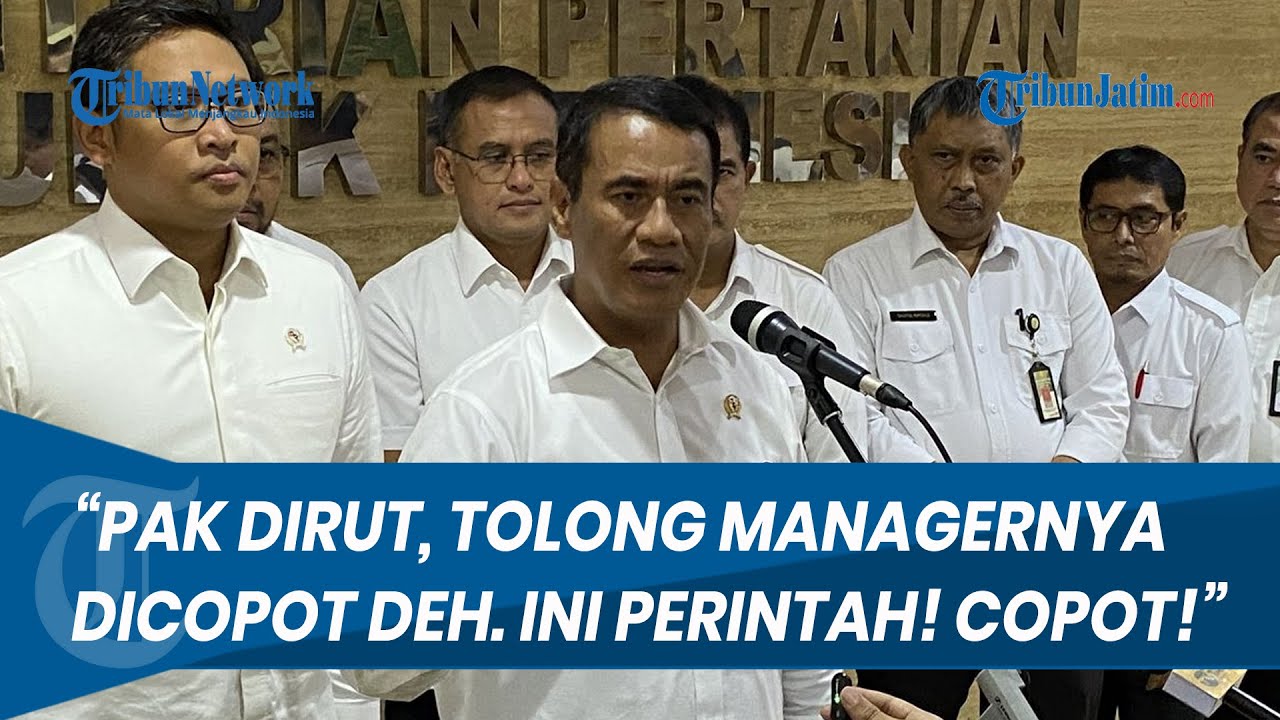 TEGAS! Mentan Amran Minta Dirut Pupuk Indonesia Segera Copot Manajer Imbas Distribusi Kacau