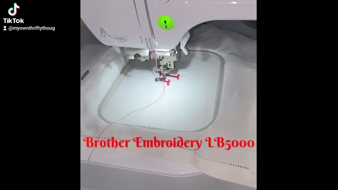 Embroidery with Brother LB5000