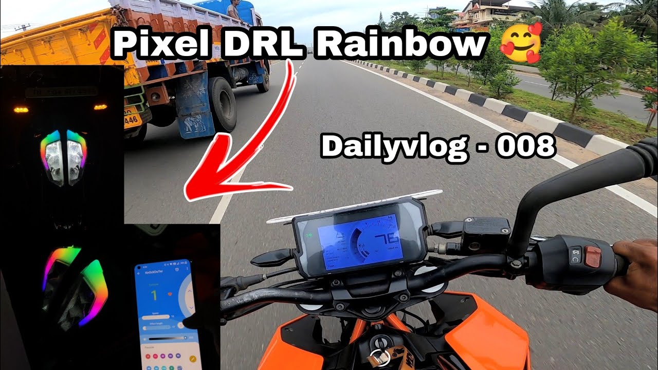 Headlight പണിയാൻ തിരുവനന്തപുരത്തേക്ക് 🥰 || Rainbow Pixel DRL😍