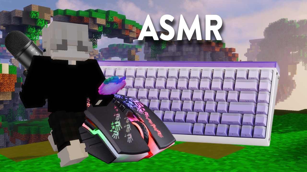 8 Minutes Keyboard + Mouse ASMR Sounds MineBerry Bedwars