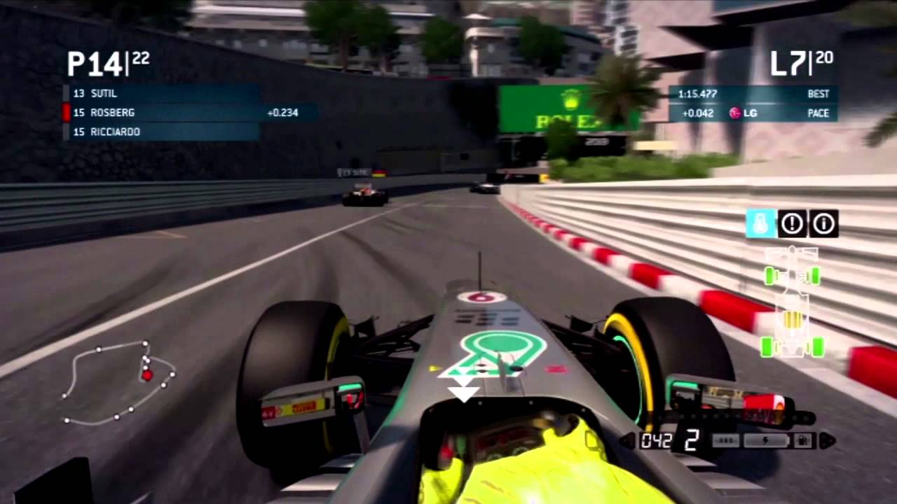 F1 2013 - Quick Race 25% - Monaco w/Nico Rosberg - 22nd to ???