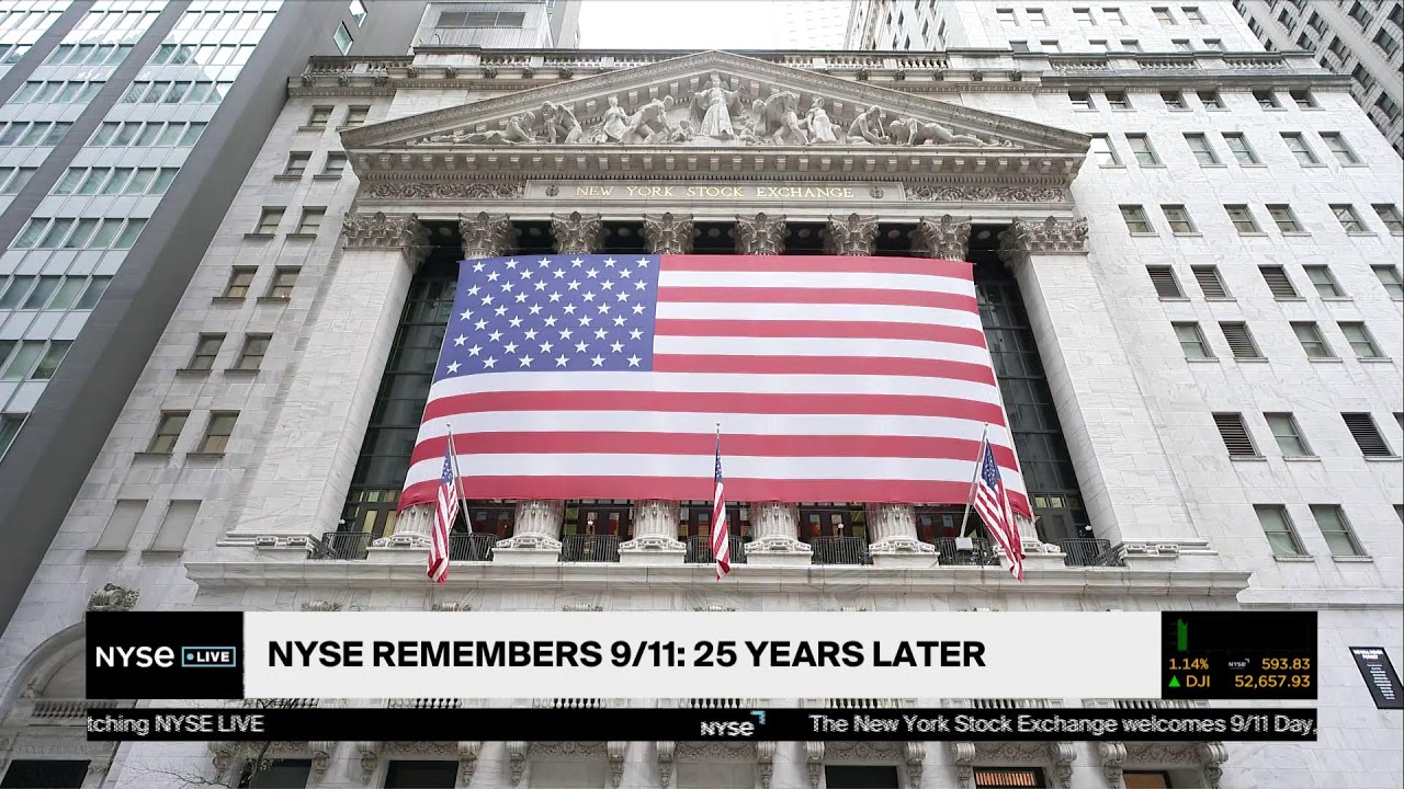 Сегодня в эфире NYSE Live | NYSE вспоминает 11 сентября: 25 лет спустя