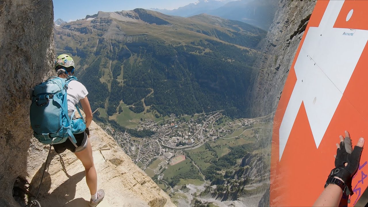 Switzerland's longest Via Ferrata Gemmi Daubenhorn - Leukerbad