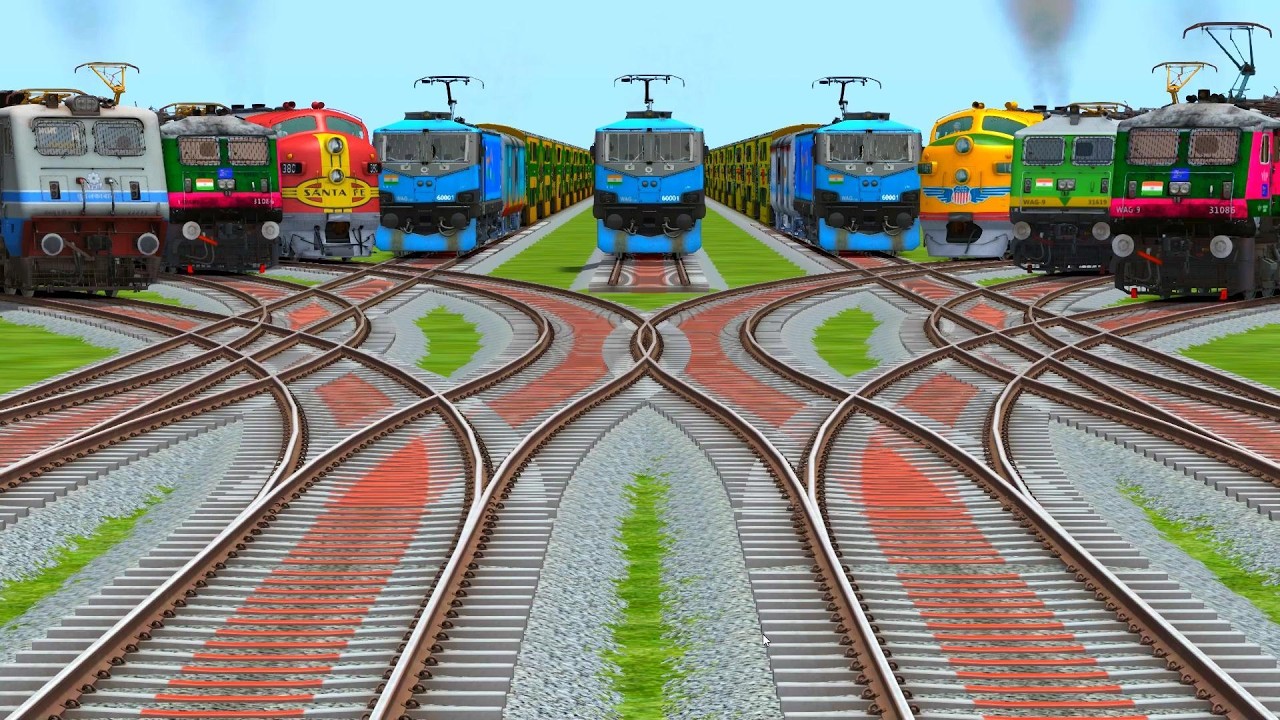 09 Epic Trains Run Back To Back On Indian Railroad Junctions | Mega Railway Crossing Battle