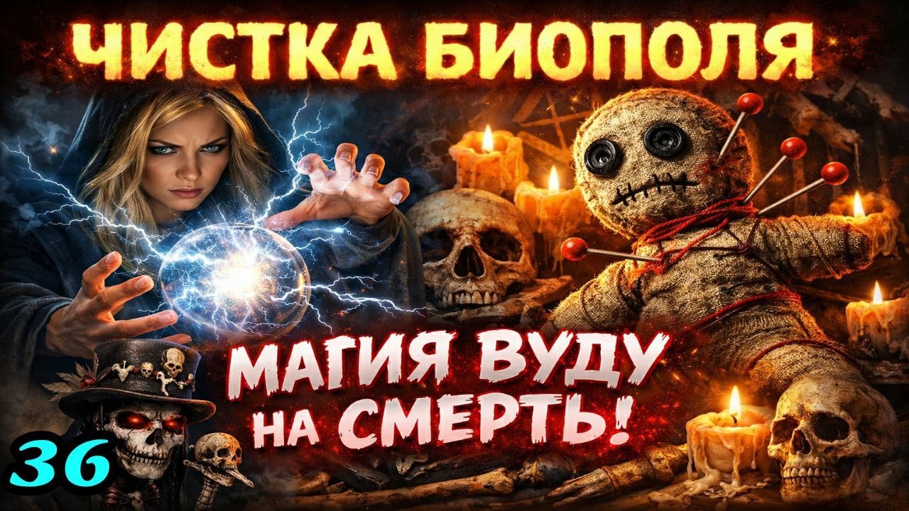 МАГИЯ ВУДУ НА СМЕРТЬ. Чистка биополя человека.