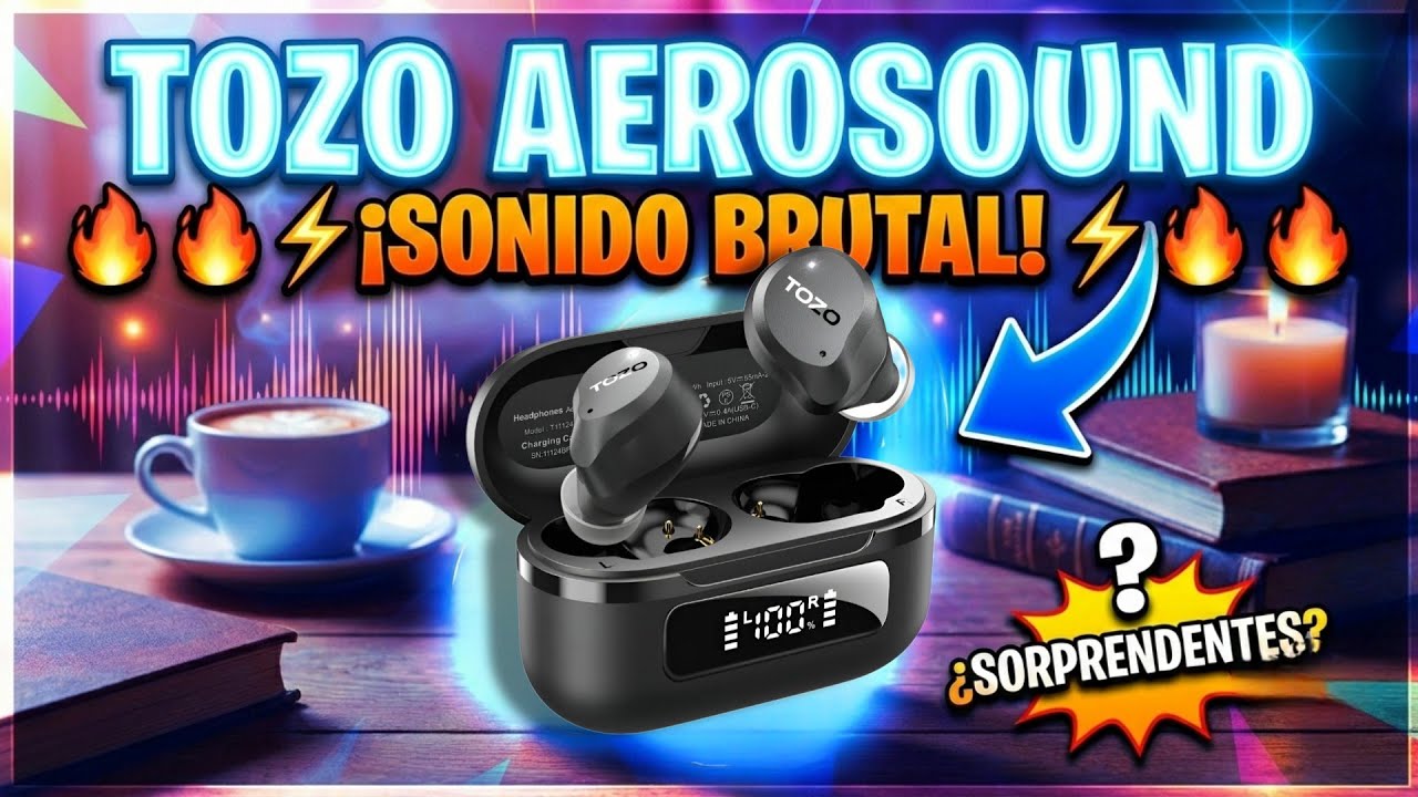 TOZO Aerosound Audifonos Bluetooth / El Mejor Sonido Al Mejor Precio / Unboxing & Review 