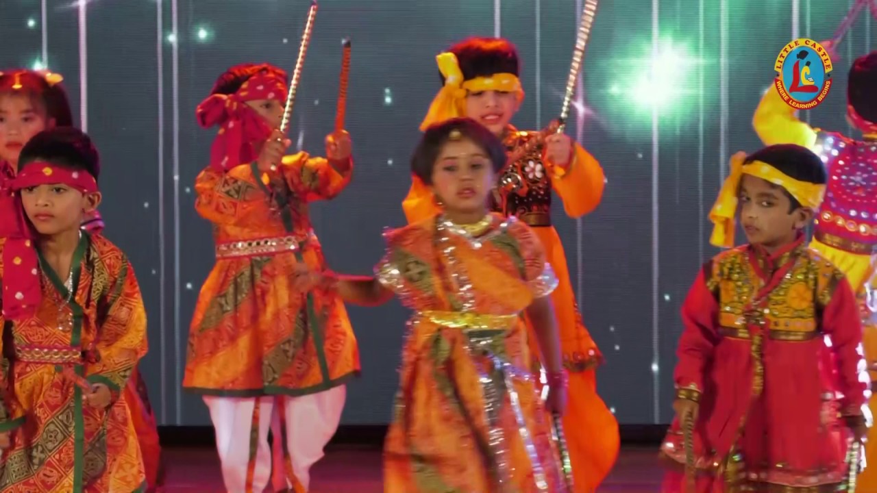 DANDIA DANCE PERFORMANCE OF LITTLE CASTLE,PRESCHOOL,MANGAF,KUWAIT