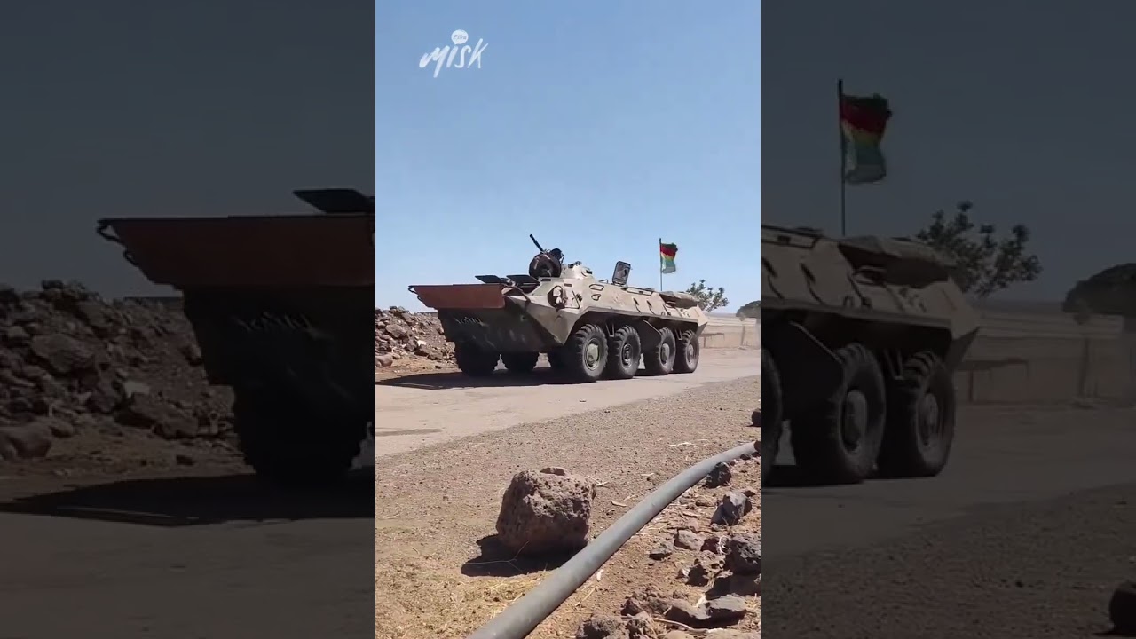 مدرعة من طراز BTR-60 تستخدمها ميليشيات الهجري الصهيونية في هجومها على تل حديد غربي السويداء #مسك