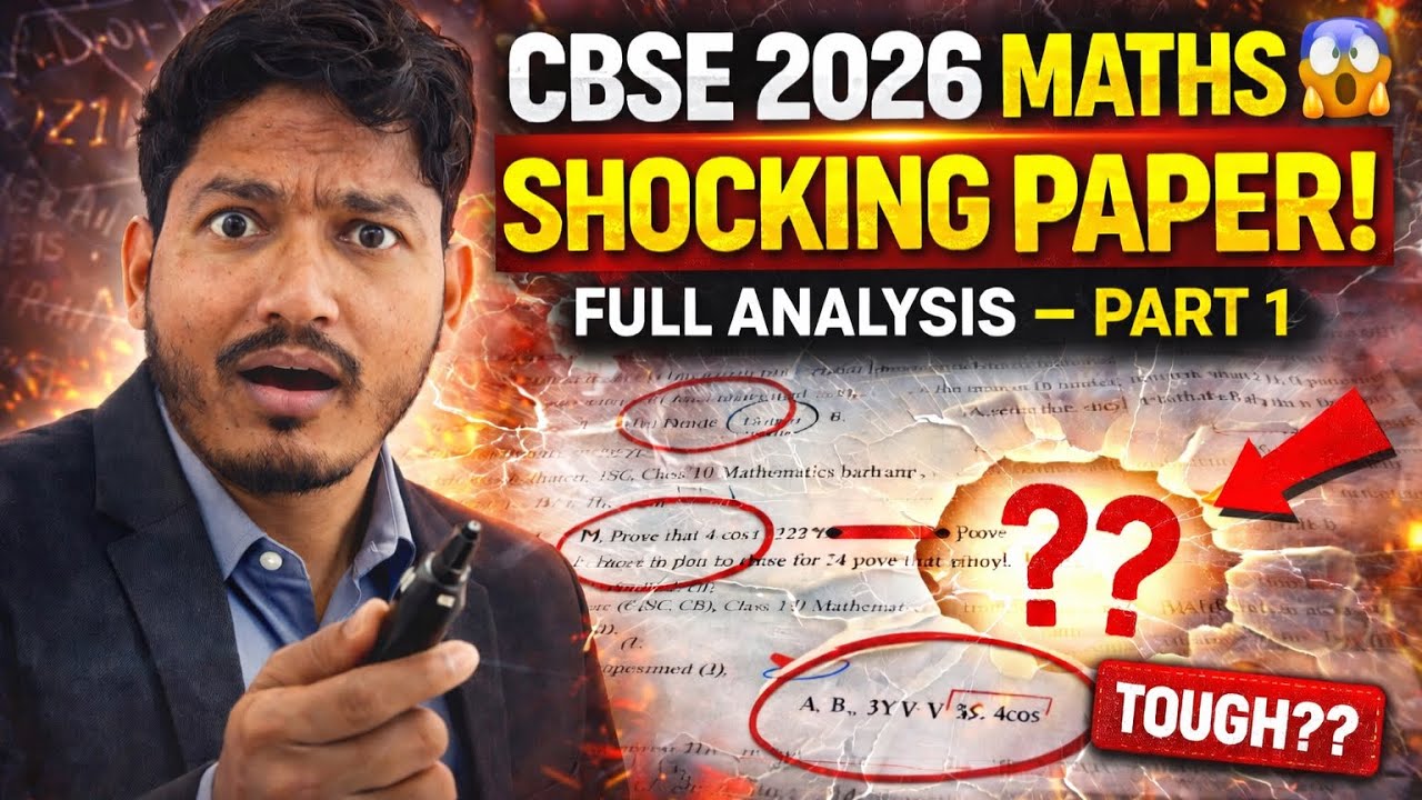 10th CBSE Mathematics (Standard) Paper Analysis 2026 | PART 1 |