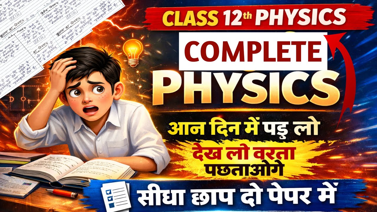 class 12 physics important questions up board 2026 | physics important questions class 12th up board