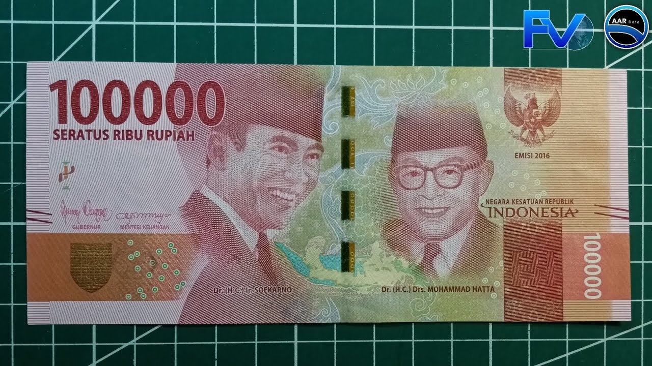 Indonesia's 100,000 Rupiah Banknote ( 2016 Series )