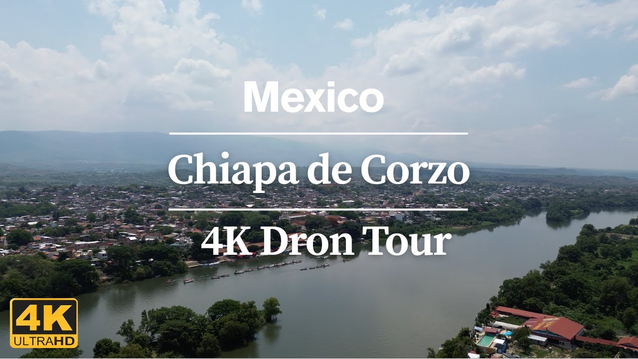 Chiapa de Corzo Mexico Drone Footage in 4K | Scenic Aerial Tour