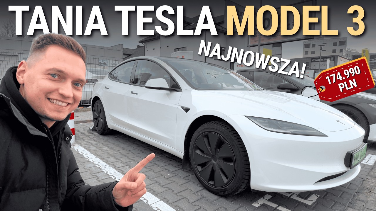 CZY KUPIŁBYM NOWĄ TANIĄ TESLE MODEL 3? 🤔 Materiałowe siedzenia i brak wyświetlacza...