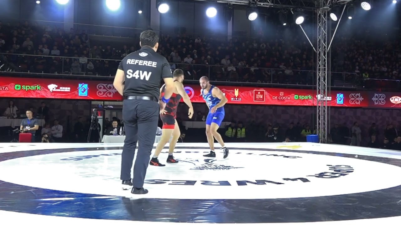 ВОЛЬНАЯ БОРЬБА. SUPER 4 WRESTLING. 97 кг Бронза. Ахмед Батаев (BUL)-Мераб Сулеманишвили (GEO)
