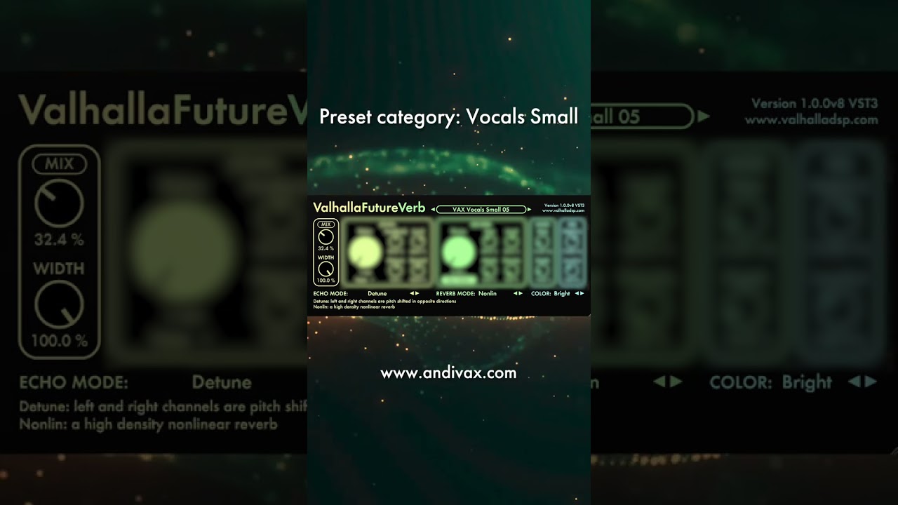 Valhalla Future Verb - Vocals Small #shorts