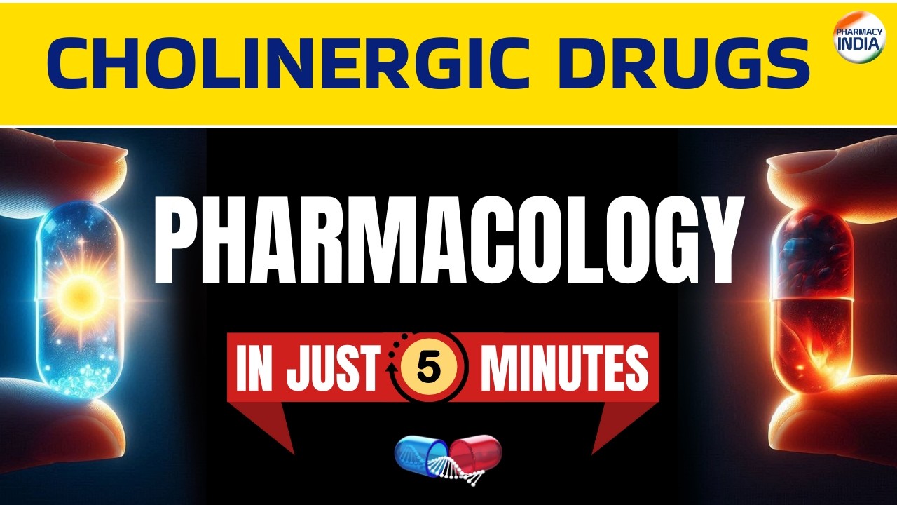 Cholinergic Drugs | Adverse Effects | Use | Mode Of Action In 5 Minutes #pharma #pharmacology