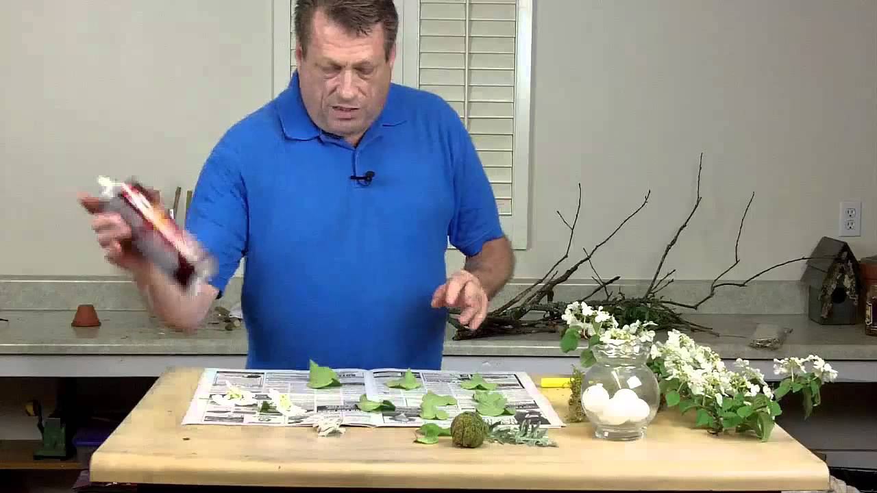 Mossed Orbs For Flower Arrangements