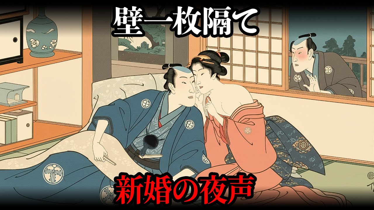 壁一枚で隣に筒抜け！長屋の新婚夫婦が「夜の声」をどう隠したのか？プライバシー皆無の性事情【江戸時代の暮らし】【日本の歴史】
