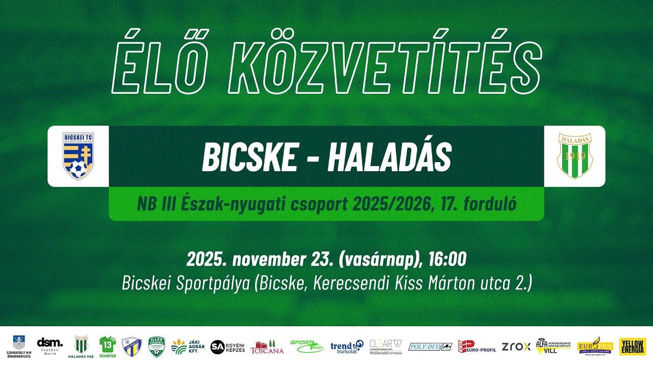 Bicske - Halad&aacute;s | &Eacute;LŐ k&ouml;zvet&iacute;t&eacute;s