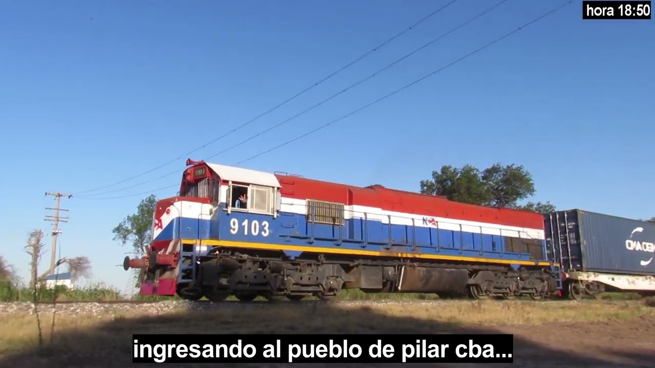 LA LOCOMOTORA EMD-GT22CW Nº9103 DE (NCA) RENEGANDO UN POCO