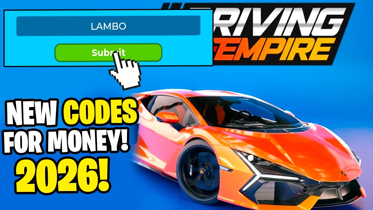 *NEW* ALL WORKING CODES FOR DRIVING EMPIRE IN 2026! ROBLOX DRIVING EMPIRE CODES