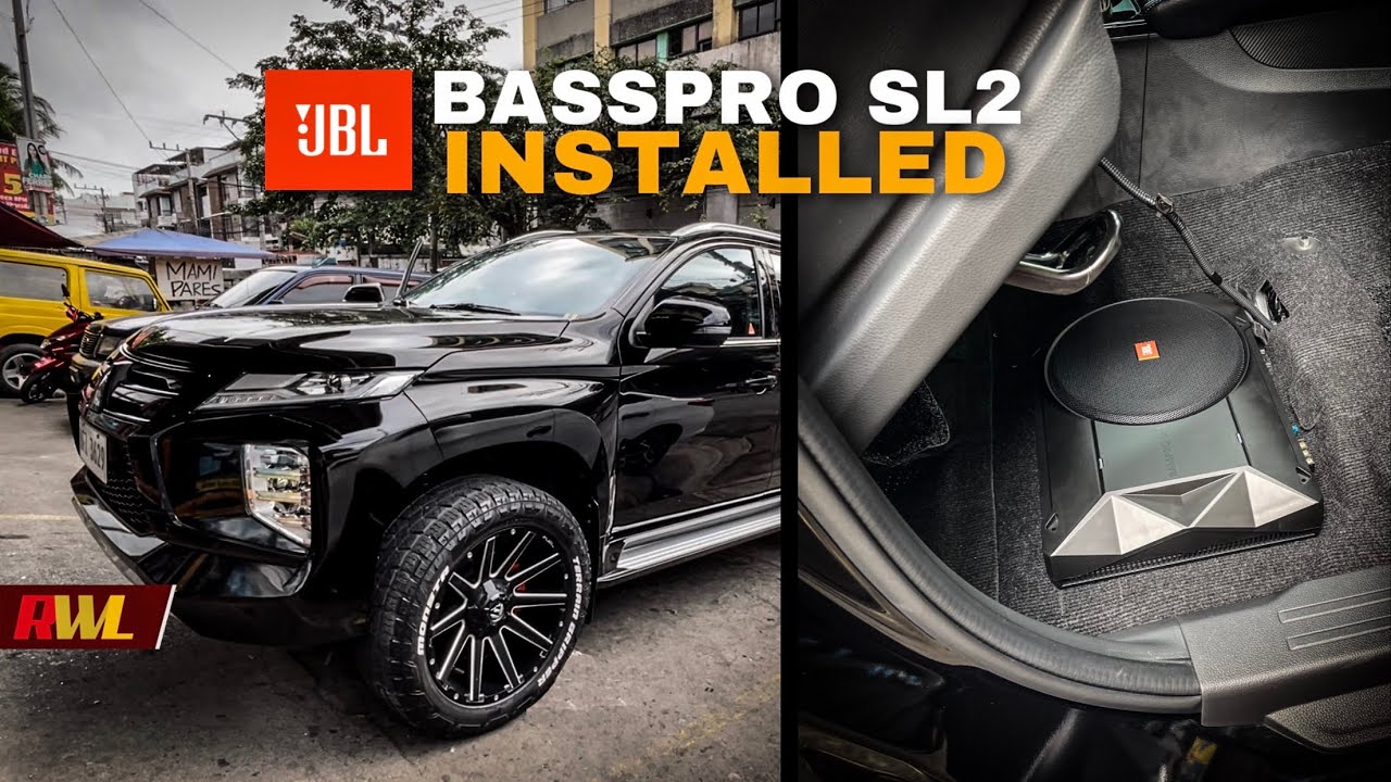JBL Basspro SL2 Subwoofer Installed on the Montero Sport