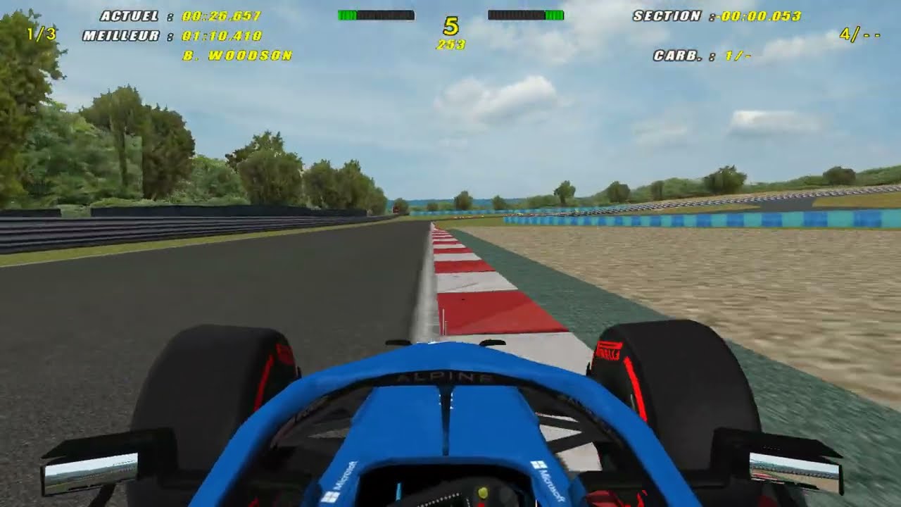 F1 CHALLENGE VB 2021 MOD - ALPINE A521 - HUNGARY HOTLAP
