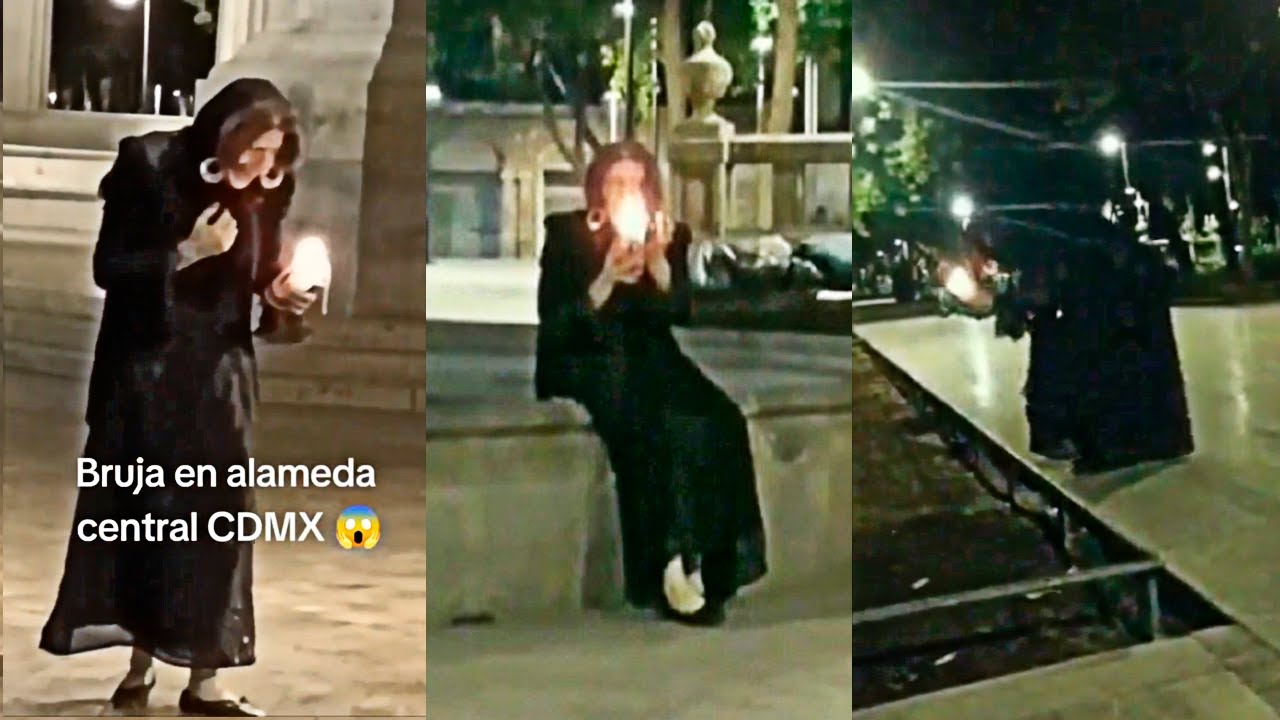 SUPUESTA BRUJA es CAPTADA en la ALAMEDA de CDMX