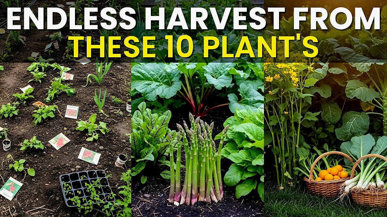 Plant Once, Harvest for DECADES 🌱 10 Perennial Vegetables That Grow Like Fruit Trees