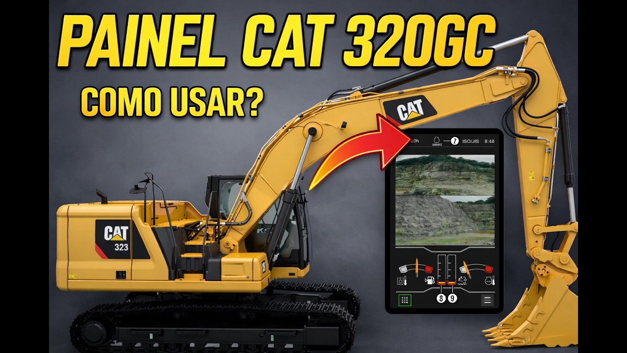 Painel Monitor CAT 320GC Next Gen – Funções, Menus e Configurações