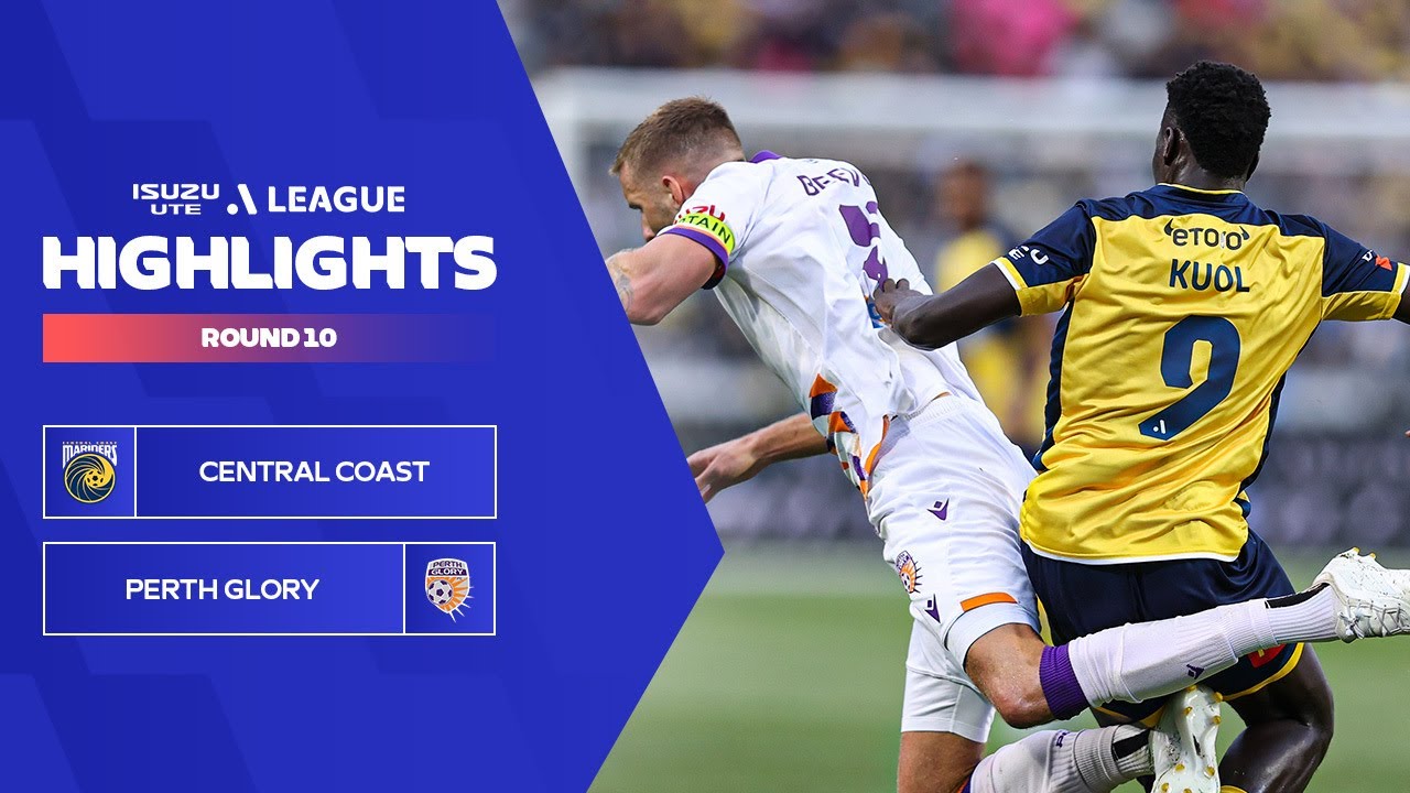 Central Coast Mariners v Perth Glory - Highlights | Isuzu UTE A-League 2023-24 | Round 10