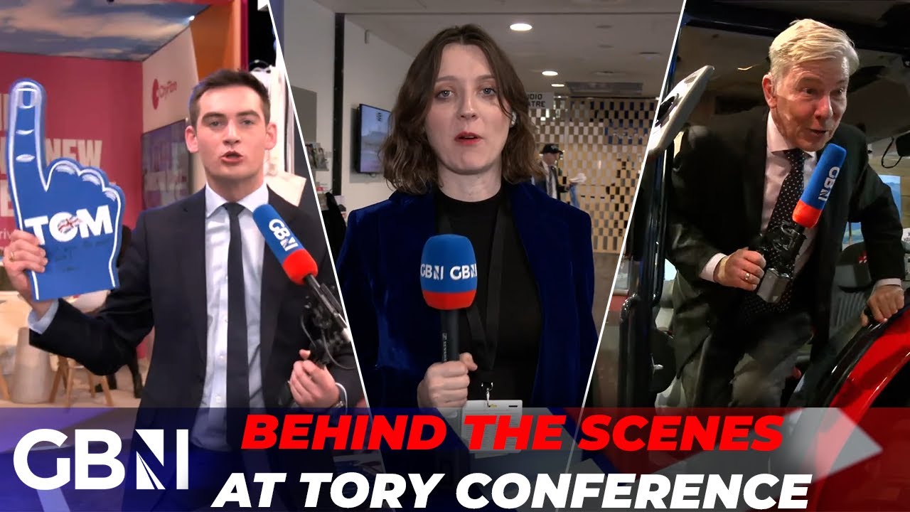 CHAOS behind the scenes at the Tory conference as GB News goes BACKSTAGE