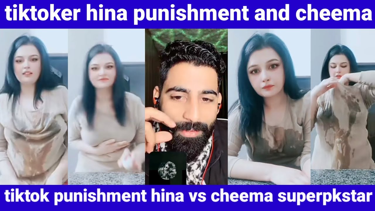 tiktoker hina punishment and cheema|tiktok punishment hina vs cheema superpkstar