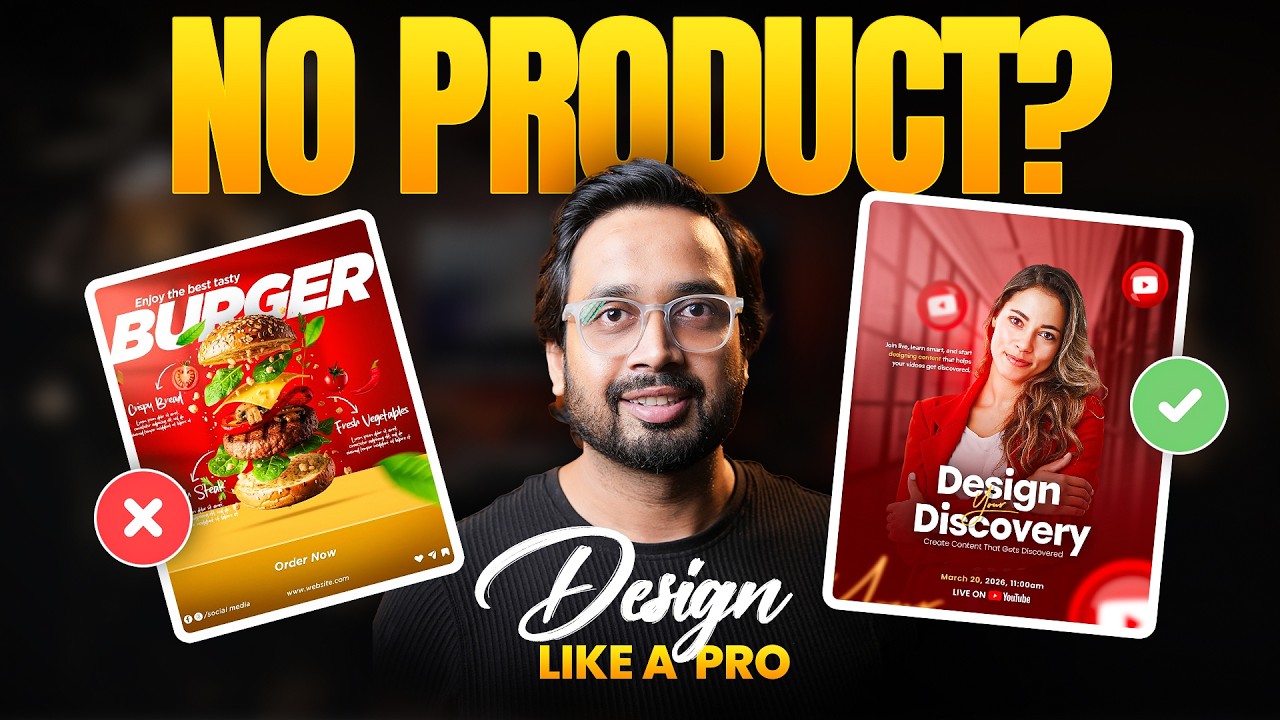 How to Design Posters Without Any Product | Real Graphic Design Process