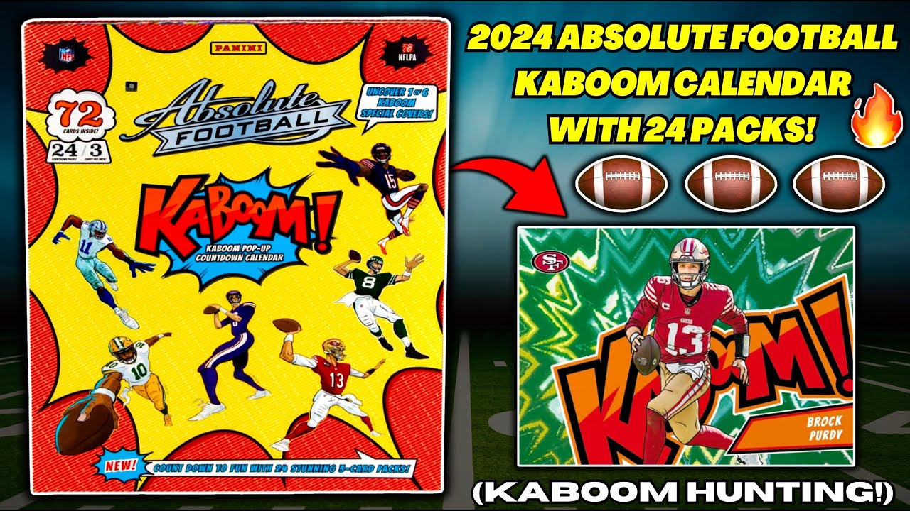 *KABOOM!🤯 2024 ABSOLUTE FOOTBALL KABOOM CALENDAR WITH 24 PACK REVIEW!🏈