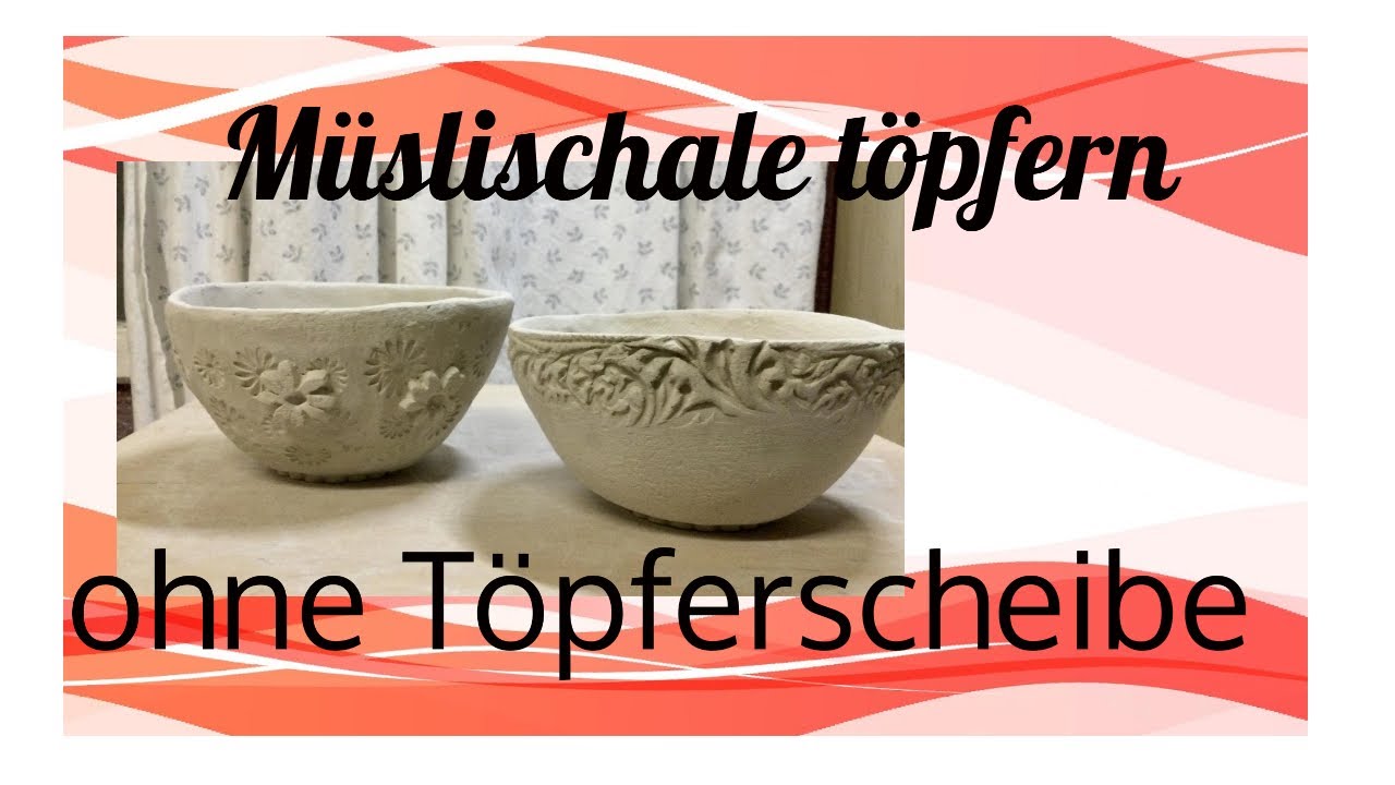 M&uuml;slischalen t&ouml;pfern oh. T&ouml;pferscheibe #ceramic #pottery #clay  #t&ouml;pfern #ohnet&ouml;pferscheibe #artist