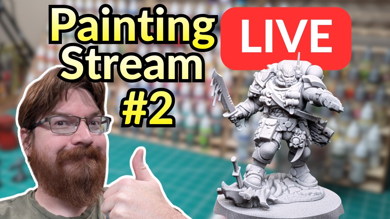 Shini's Mini Painting Live Stream #2 #livestream #miniaturepainter #painting #miniaturepainter