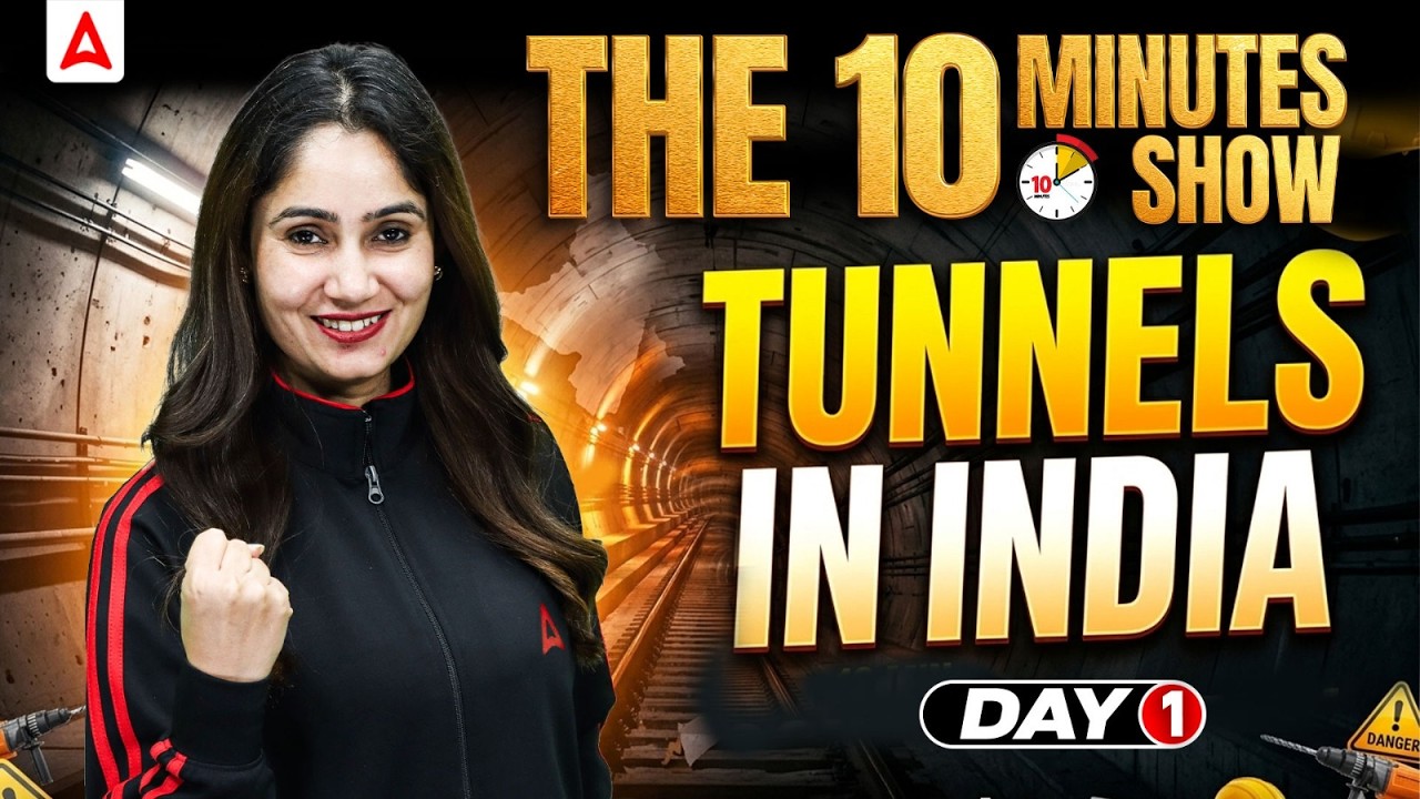 The 10 Minutes Show | Day 1 | Tunnels in India | Amazing Facts + GK | By Pinki Ma'am