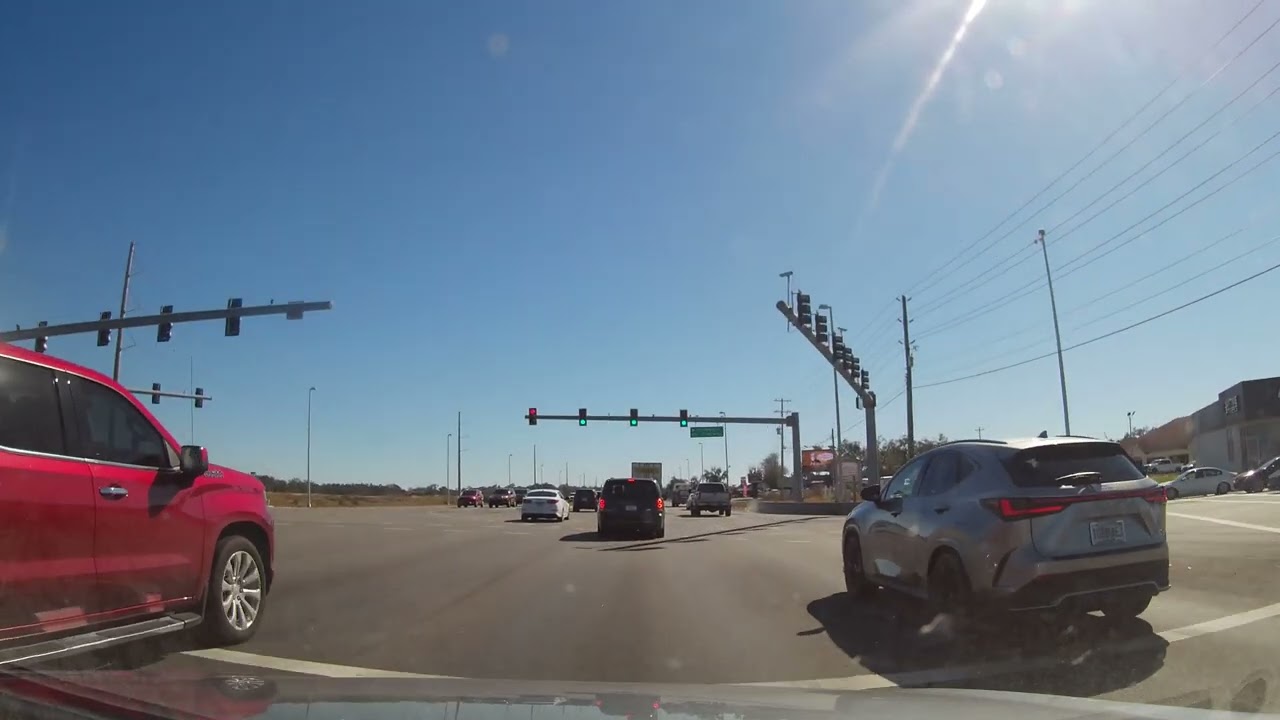 Driving on U.S. 98 in Lakeland & Bartow, Florida
