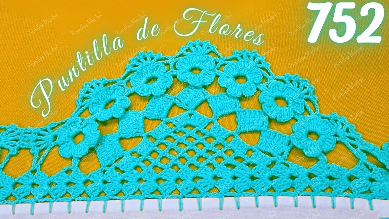 No habías visto una puntilla así de hermosa, te enseño el paso a paso 🌷 752
