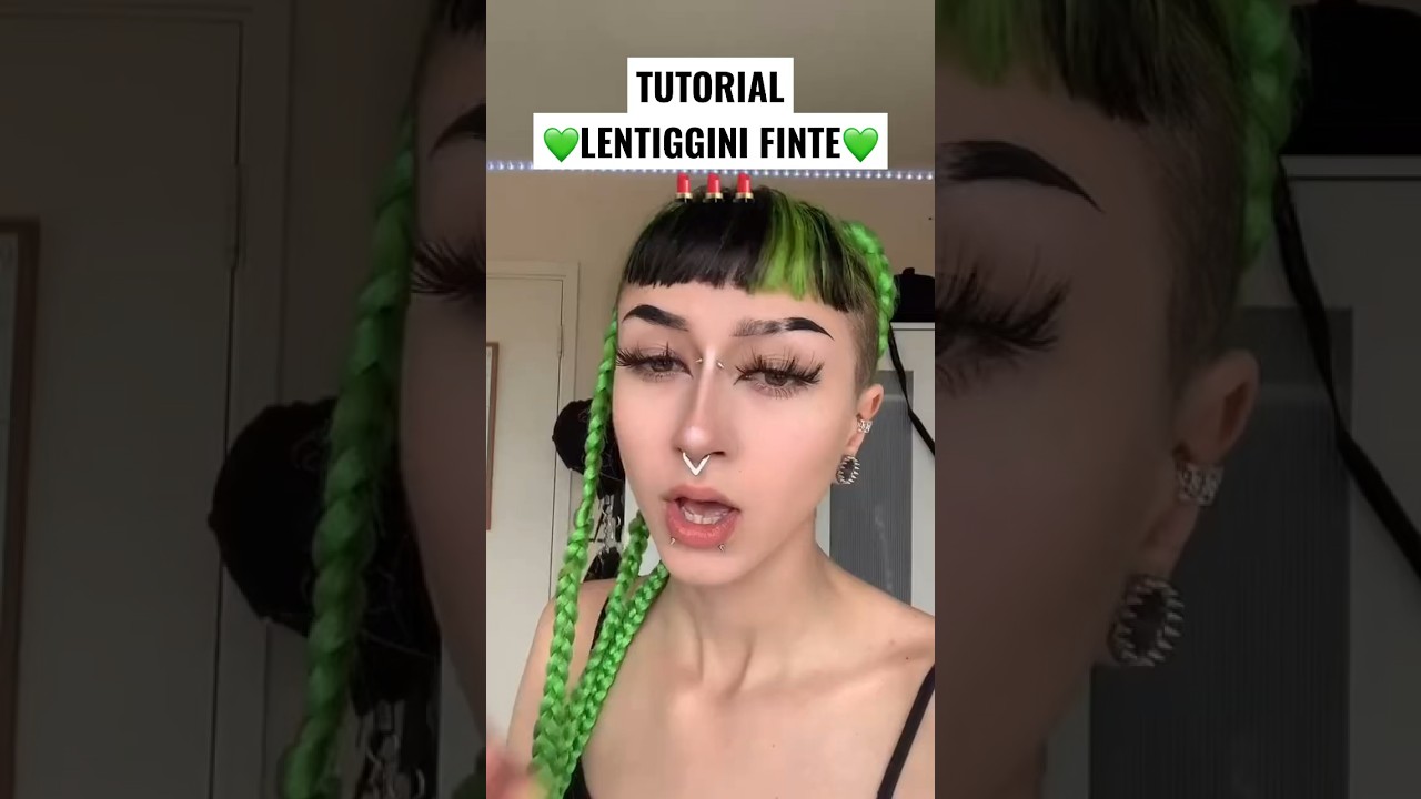 TUTORIAL LENTIGGINI FINTE SPRAY 🥵💚