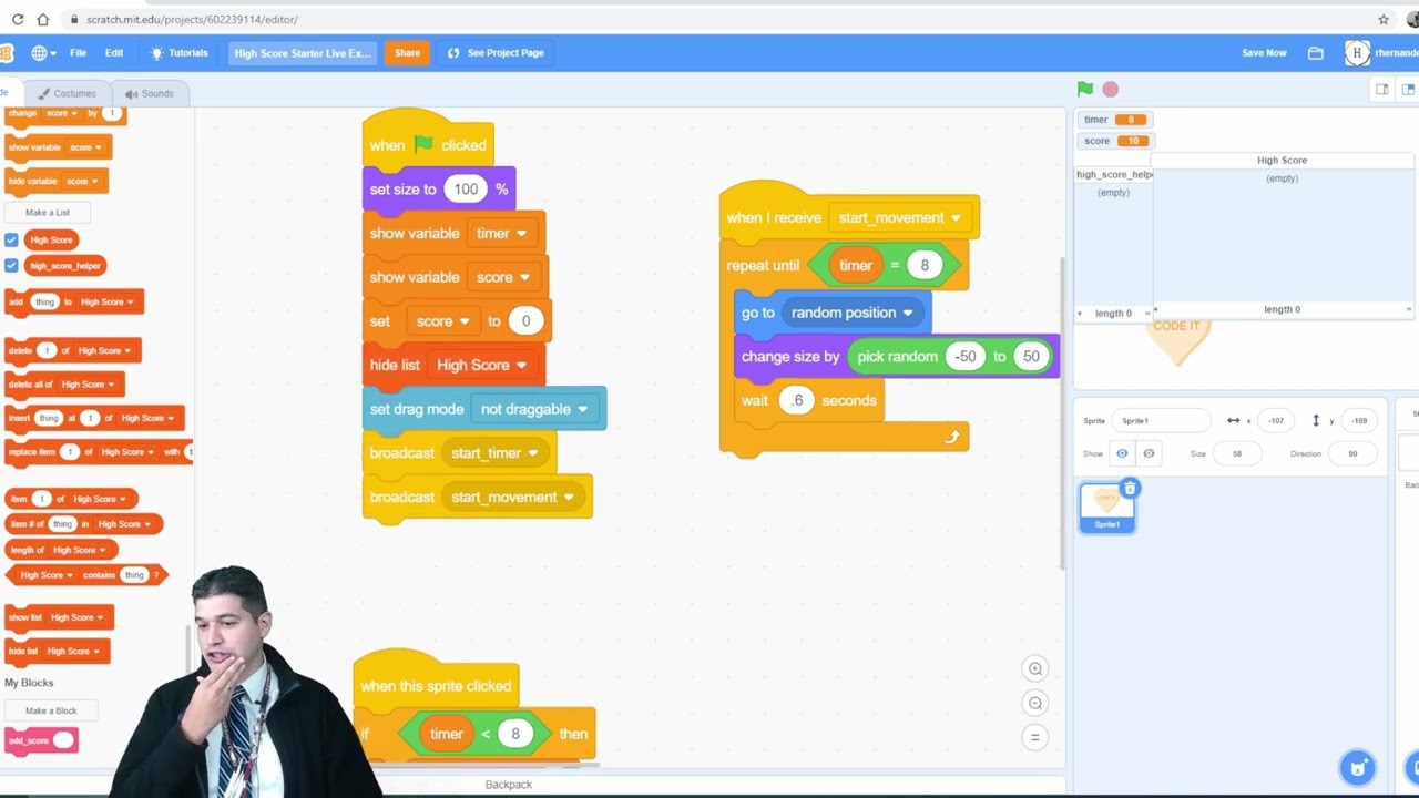 How To Create A SIMPLE Leaderboard In Scratch