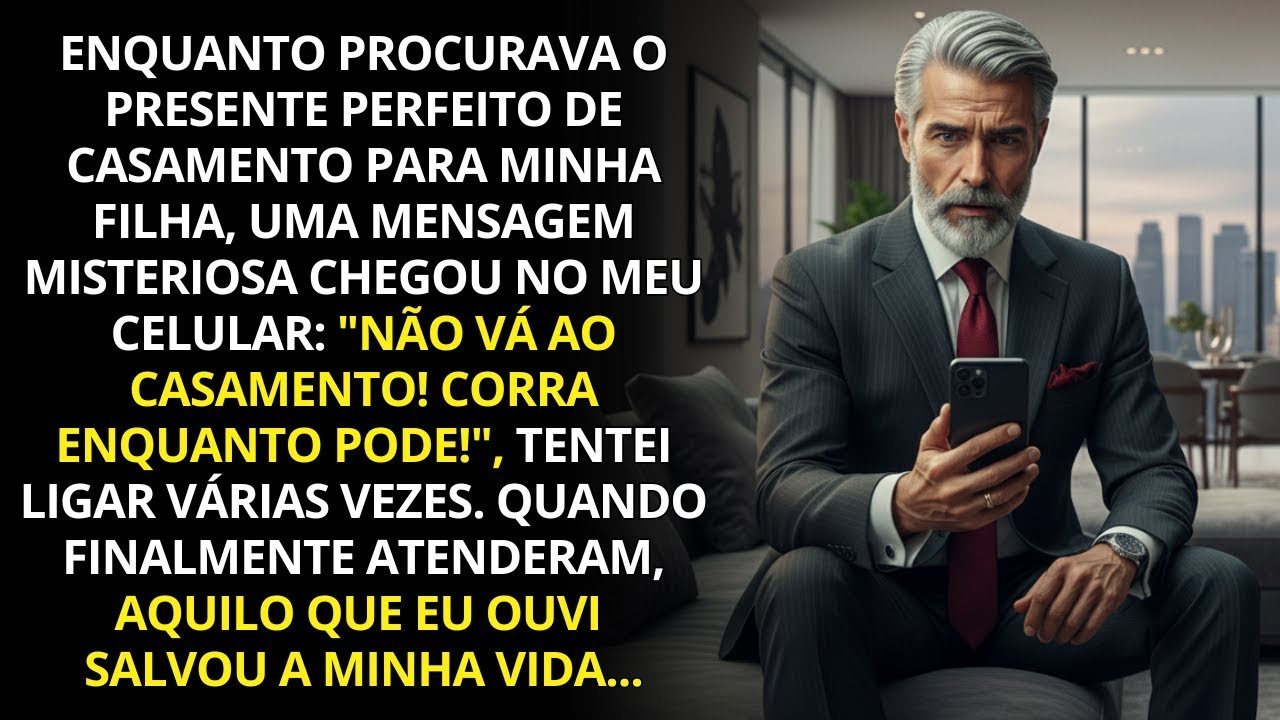 Um número desconhecido me mandou: “Não vá ao casamento da sua filha, corra!”, e aquilo me salvou...