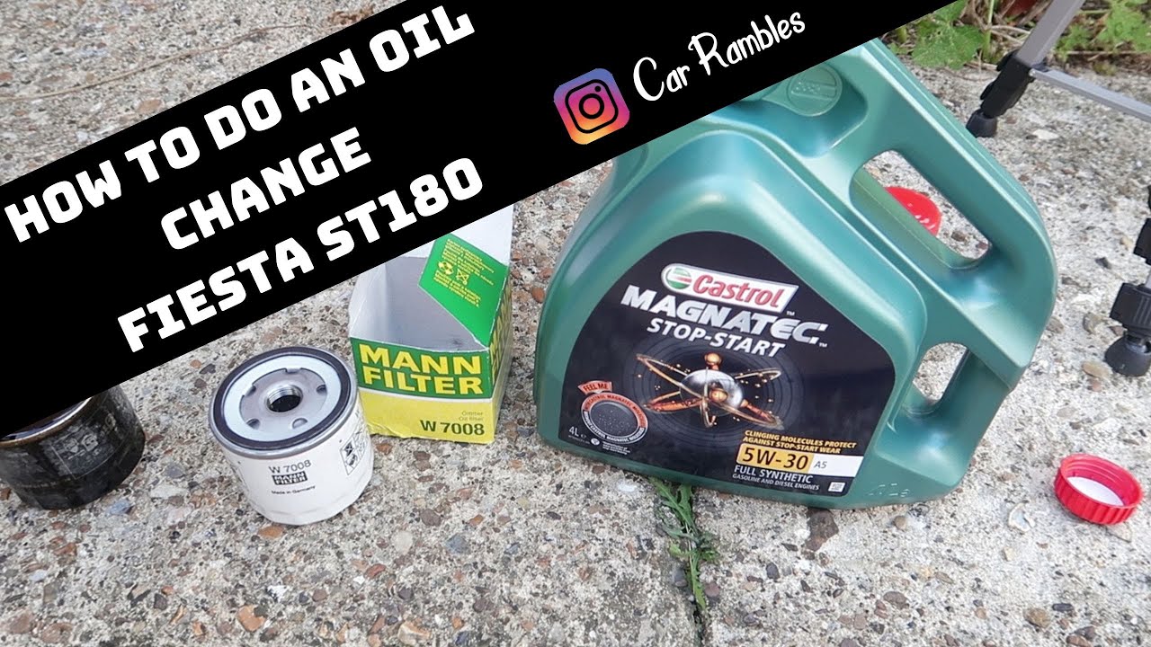 Oil Change! - Fiesta ST180 - My first ever one.....