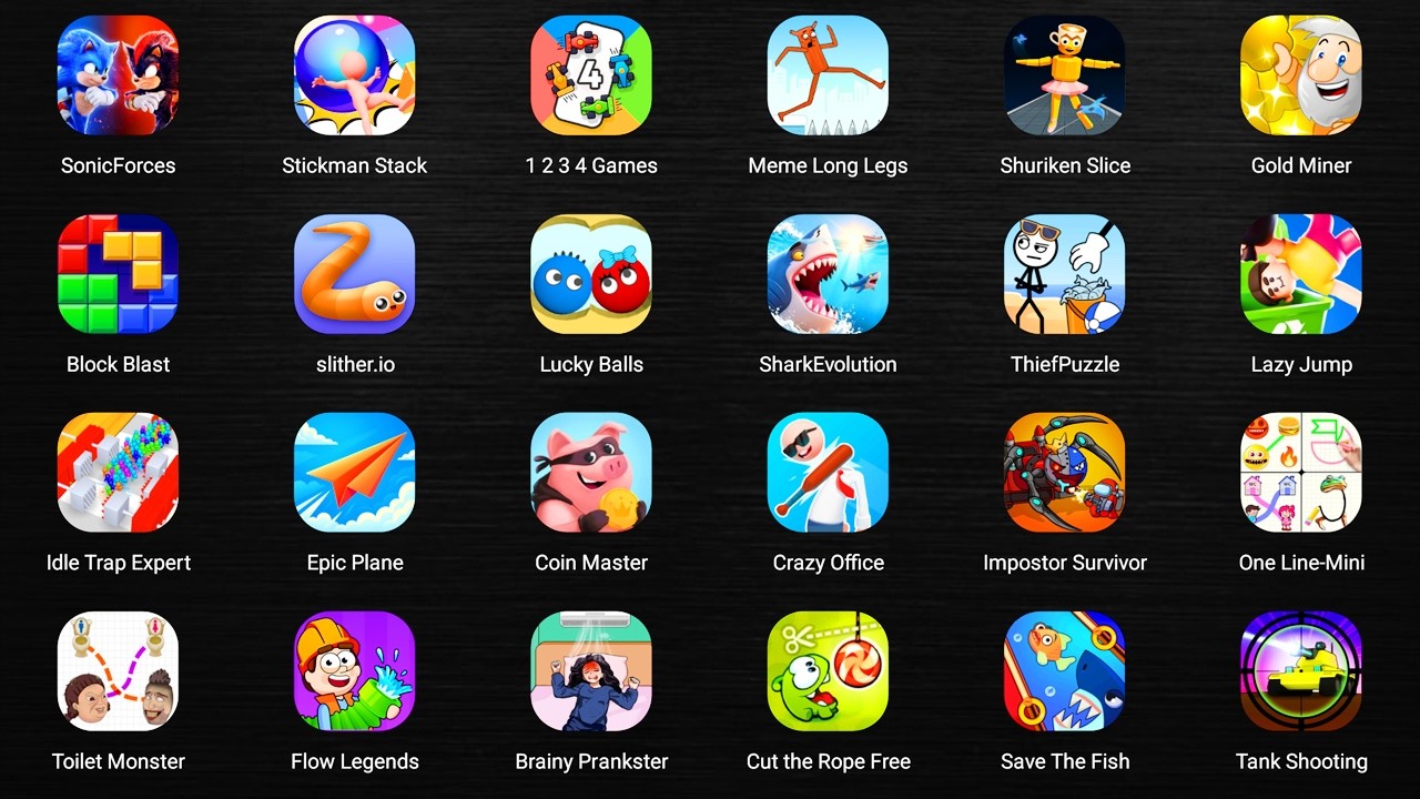 Roblox,Bob the Dentist,Bowmasters,Poppy Playtime 4,Ragdoll Games,Ragdoll Break,Hill Climb Racing...
