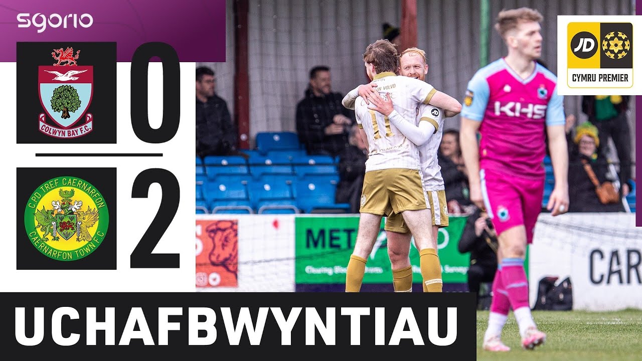 Uchafbwyntiau | Highlights: Bae Colwyn 0-2 Caernarfon | Cymru Premier JD