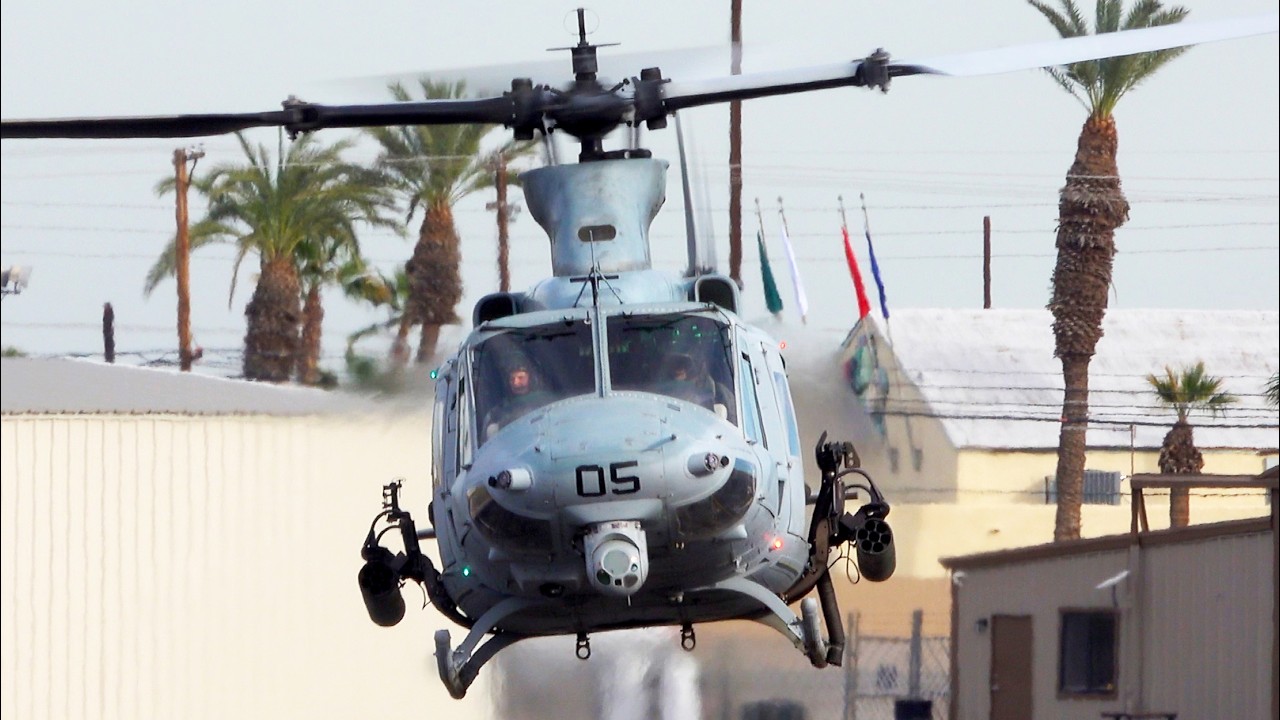 HELICOPTER ACTION: CH-53E Super Stallion and UH-1Y Venom  