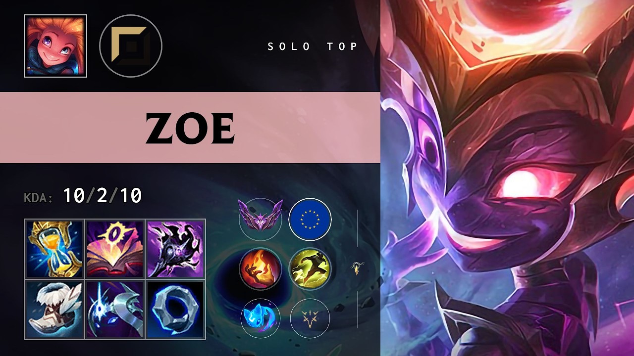 Zoe Top vs Veigar - EUW Master Patch 26.14